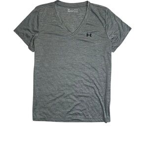 Under Armour DFO Womens Velocity Vneck Twist loose fit grey shirt